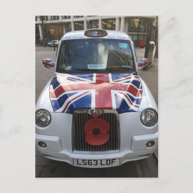 British Cab Postcard (Front)