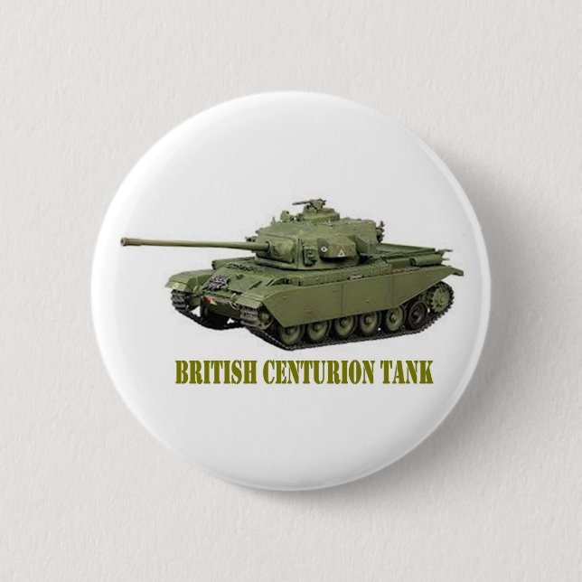 BRITISH CENTURION TANK 6 CM ROUND BADGE (Front)