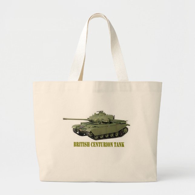 BRITISH CENTURION TANK LARGE TOTE BAG (Front)