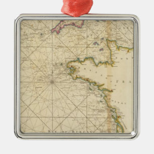 British Channel, Bay of Biscay Metal Tree Decoration