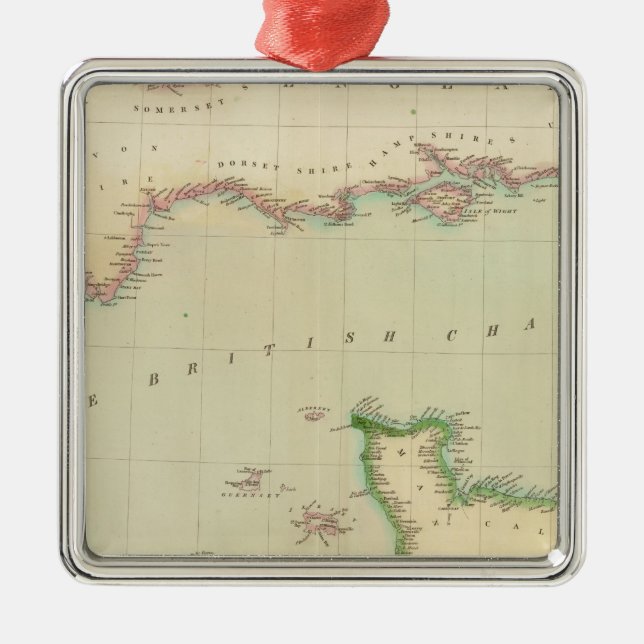 British Channel Metal Tree Decoration (Front)