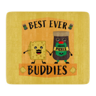 British Cheddar Cheese And Pickle lovers Cutting B Board