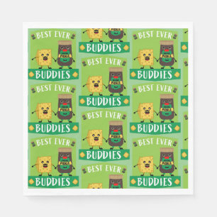 British Cheddar Cheese And Pickle lovers Napkin