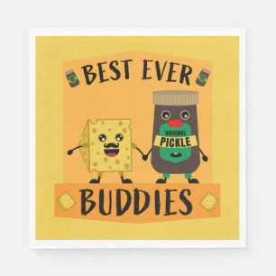 British Cheddar Cheese And Pickle lovers Napkin