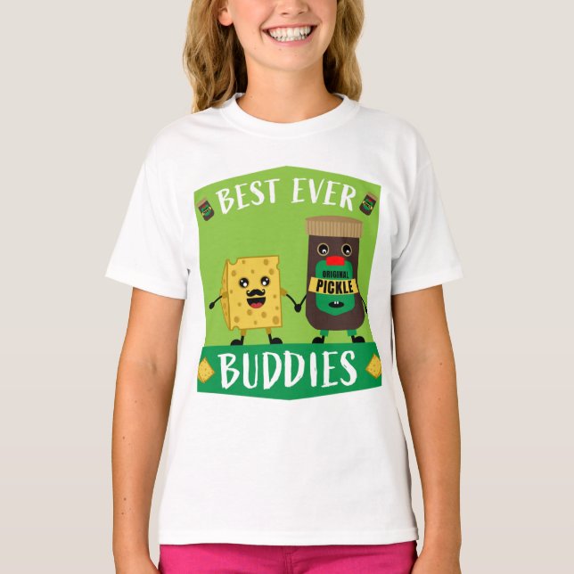 British Cheddar Cheese And Pickle lovers  T-Shirt (Front)