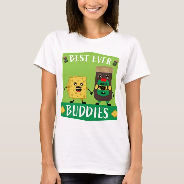 British Cheddar Cheese And Pickle lovers  T-Shirt (Front)