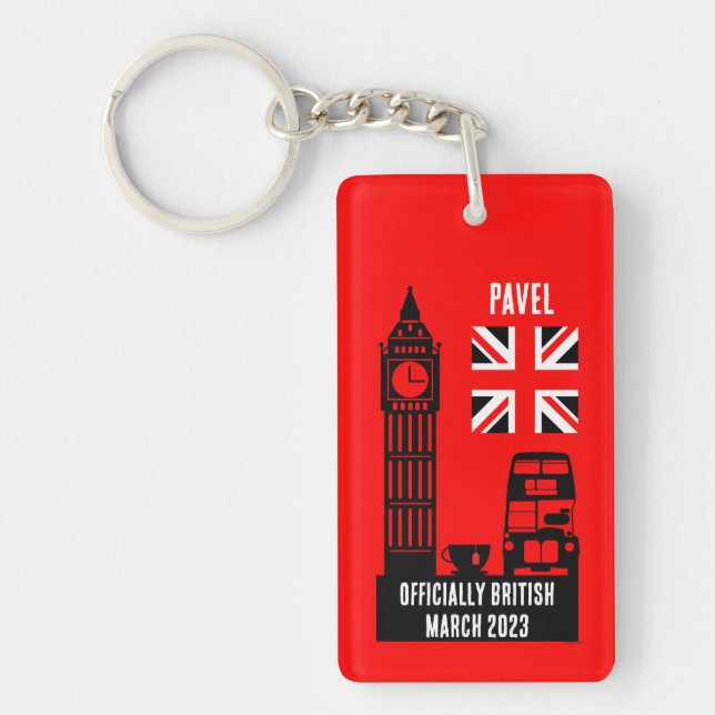 British Citizenship Gifts Key Ring (Front)