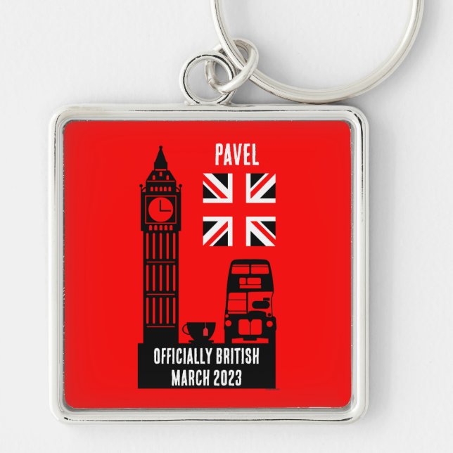 British Citizenship Gifts Key Ring (Front)