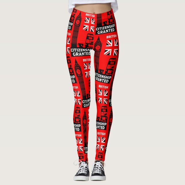 British Citizenship Gifts Leggings (Front)