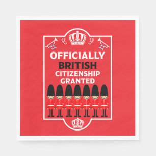 British Citizenship Gifts Napkin