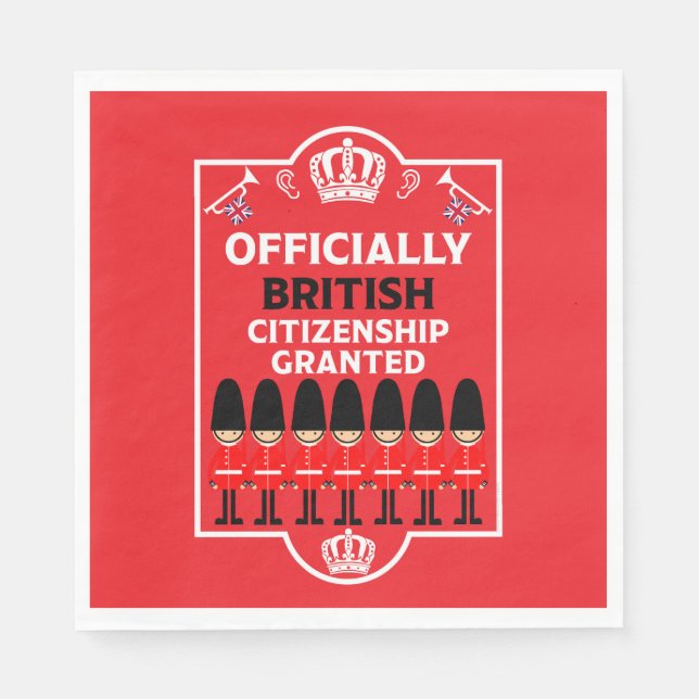 British Citizenship Gifts Napkin (Front)