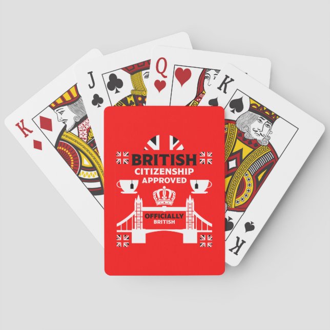 British Citizenship Gifts Playing Cards (Back)