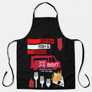British Classic Fish And Chips Apron