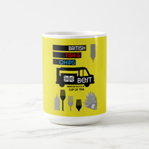 British Classic Fish And Chips Coffee Mug