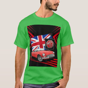 British Classic Sports Car MG MGB Convertible fami T-Shirt