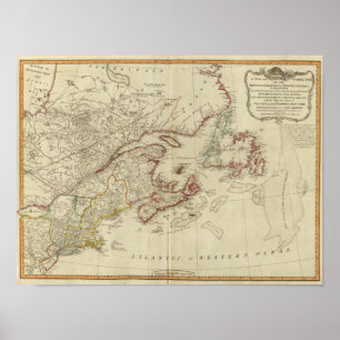 British colonies North America, New England Poster