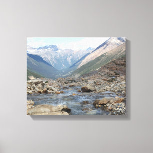 British Columbia Canada Glacial Creek Canvas Print