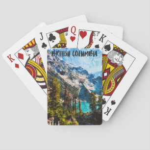 British Columbia Canada Mountain View Playing Cards