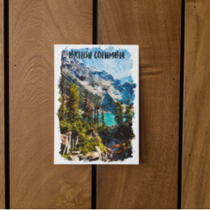 British Columbia Canada Mountain View Postcard