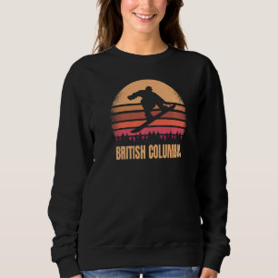 British Columbia Canada Snowboarding Outdoor Vinta Sweatshirt