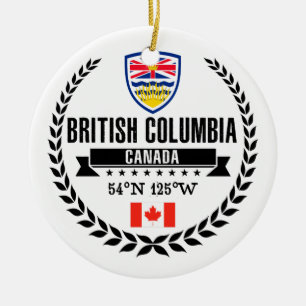 British Columbia Ceramic Tree Decoration