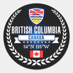 British Columbia Classic Round Sticker