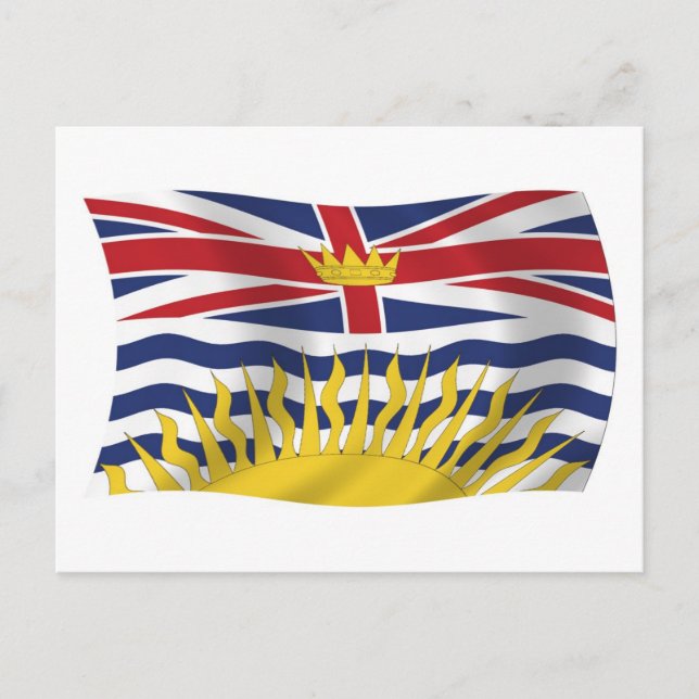 British Columbia Flag Postcard (Front)