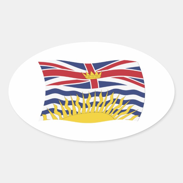 British Columbia Flag Sticker (Front)