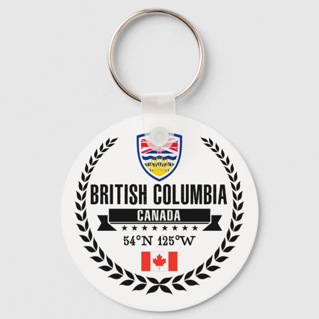 British Columbia Key Ring (Front)
