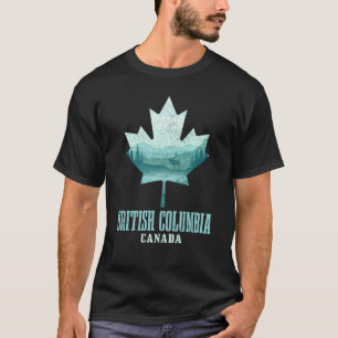British Columbia Maple Leaf Moose Vancouver Vintag T-Shirt