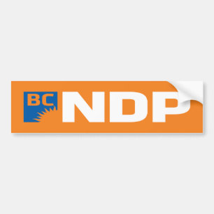 British Columbia NDP Logo Bumper Sticker