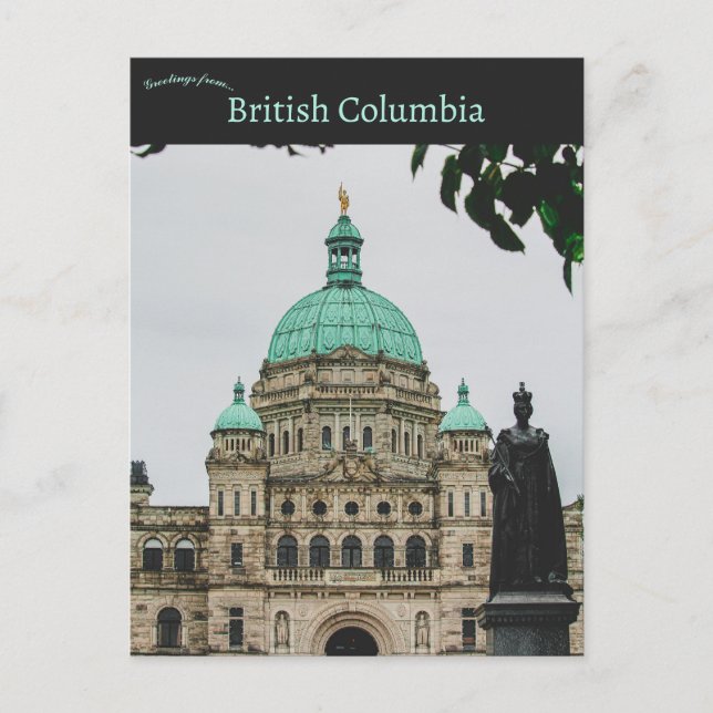 British Columbia Parliament Buildings Canada Postcard (Front)
