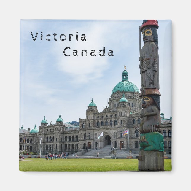 British Columbia Parliament - Victoria, Canada Magnet (Front)