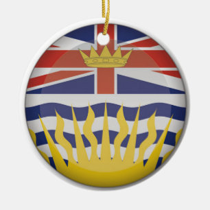British Columbia Porcelain Christmas Ornament