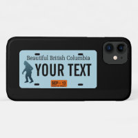 British Columbia Sasquatch License Plate