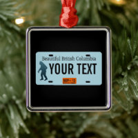 British Columbia Sasquatch License Plate