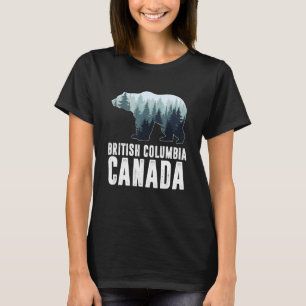 British Columbia Vancouver Canada Bear Green Fores T-Shirt