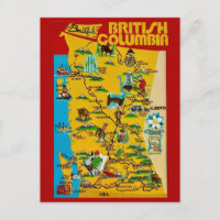 British Columbia Vintage Postcard