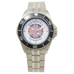 British Custom Classic Stainless Steel Watch