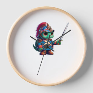 British Dragoon Defender Halloween's Regal Reptile Clock