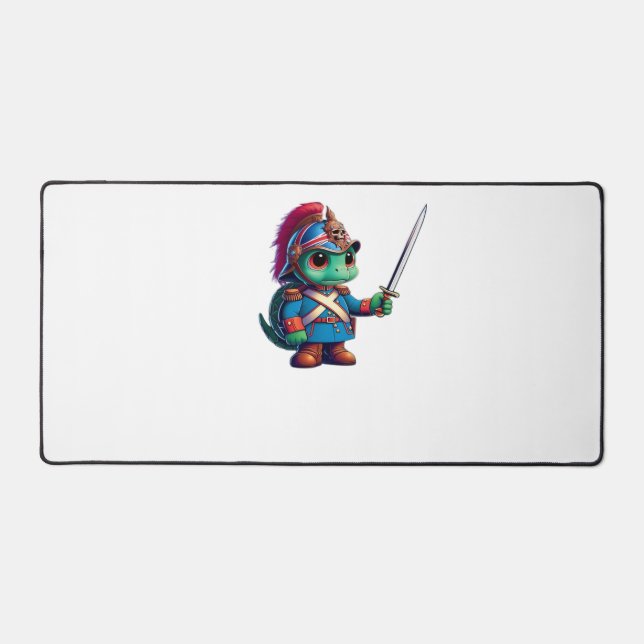 British Dragoon Defender Halloween's Regal Reptile Desk Mat (Front)