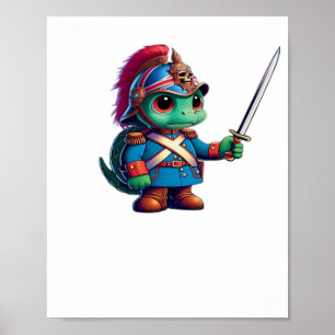 British Dragoon Defender Halloween's Regal Reptile Poster