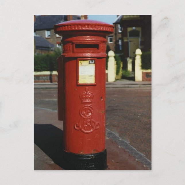 British Edward VII Pillar Box Postcard (Front)