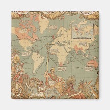 British Empire Vintage Victorian Map