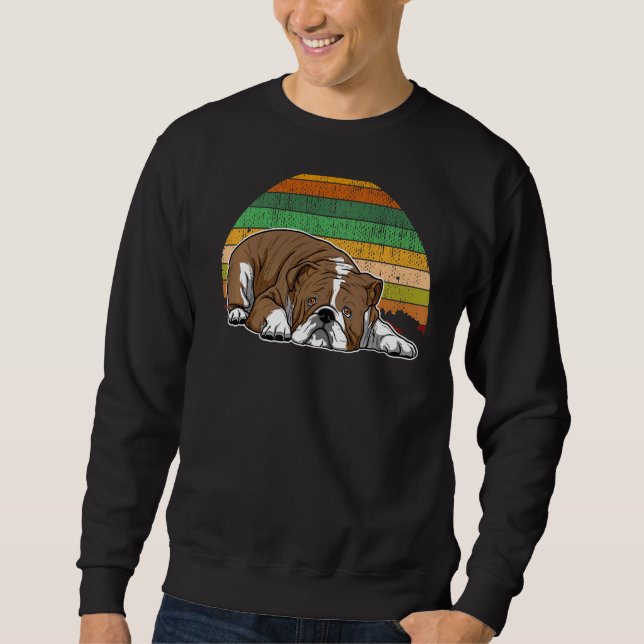 British English Bulldog Dog Breed  110 Sweatshirt (Front)