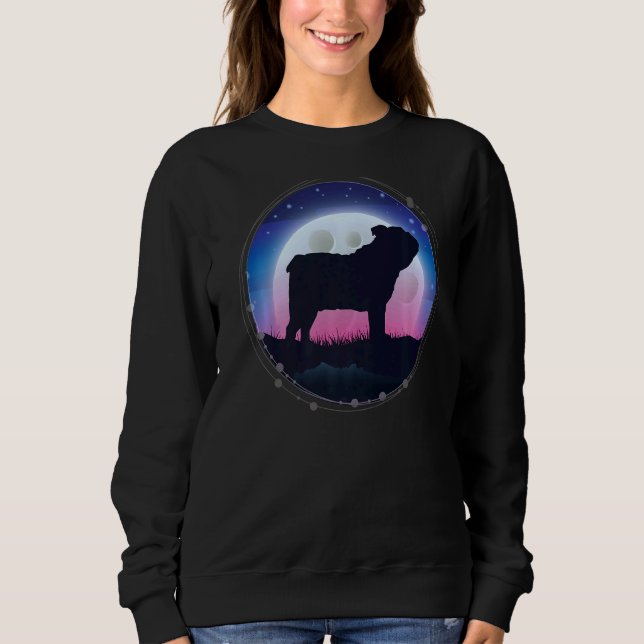 British English Bulldog Retro  27 Sweatshirt (Front)