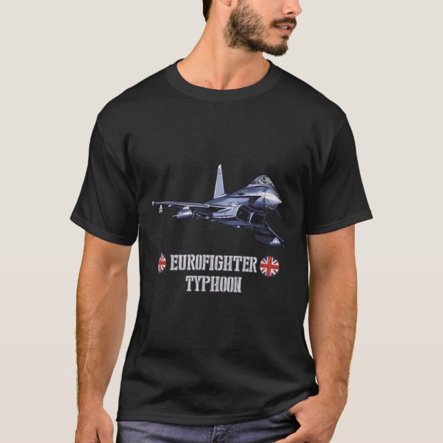 British Figher Aircraft Modern Fighter Jet T-Shirt (Front)