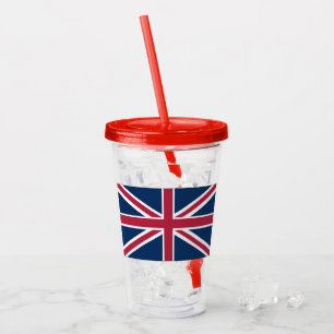British flag acrylic tumbler