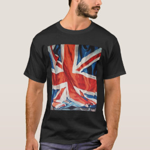 British Flag Back round Template T-Shirt
