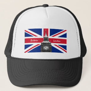 British Flag & Big Ben - London, UK /sports fans Trucker Hat